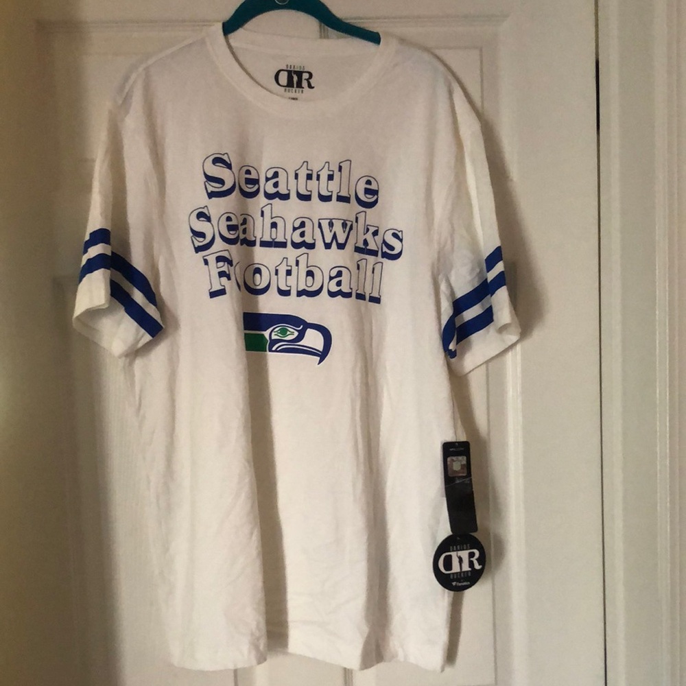 Seattle Seahawks White T-Shirt Daris Rucker